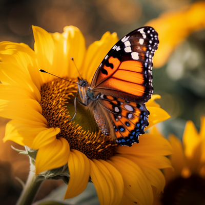 yellow and blue illustrative floral welcome august greeting facebook post (3)